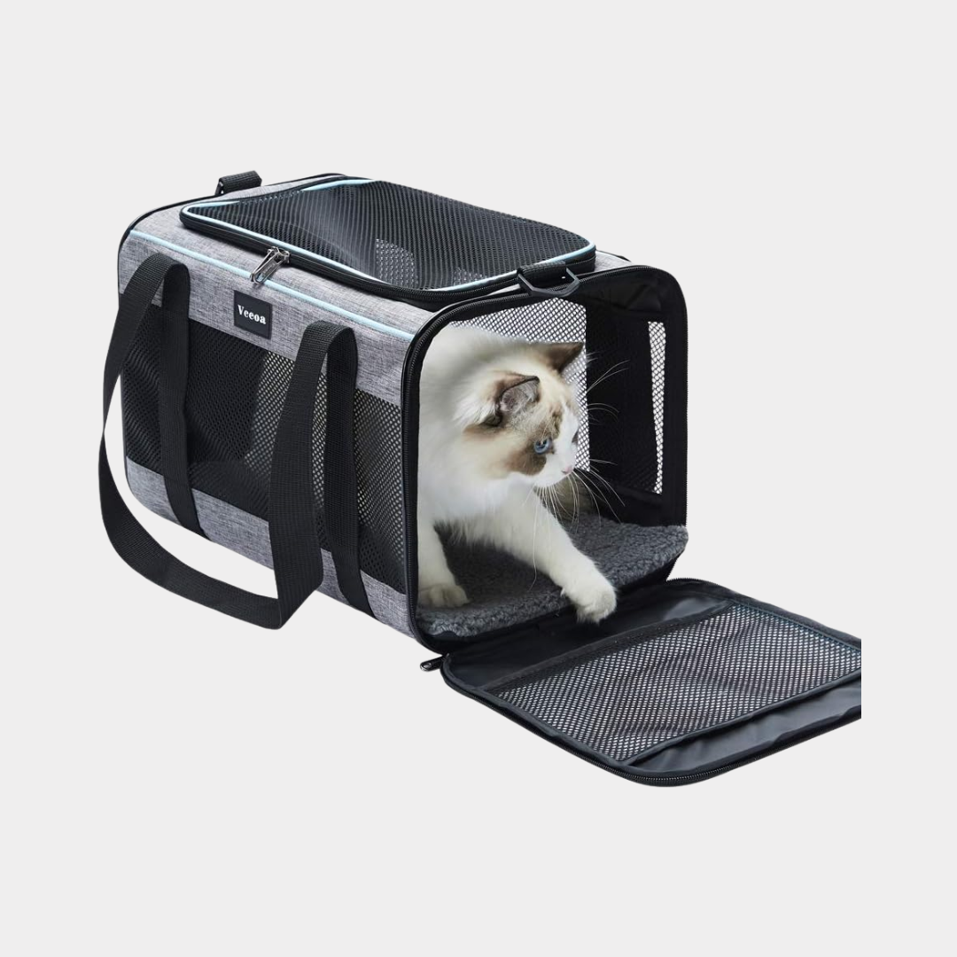 Vceoa 17.5x11x11 Inches Cat, Dog Carrier for Pets