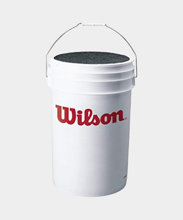 Wilson Sporting Goods Ball Bucket with Lid, White