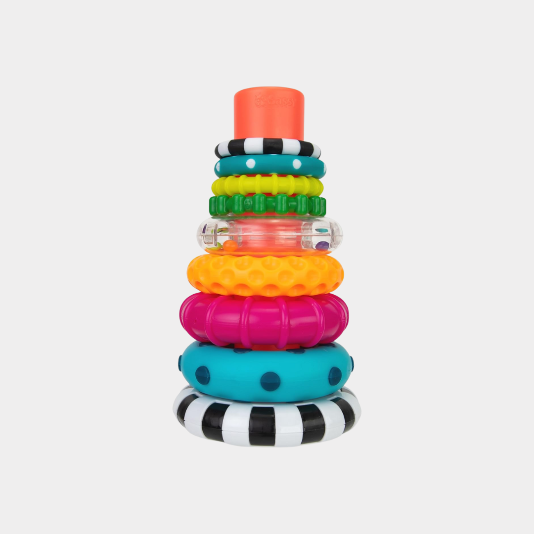 Sassy Stacks of Circles Stacking Ring Toy